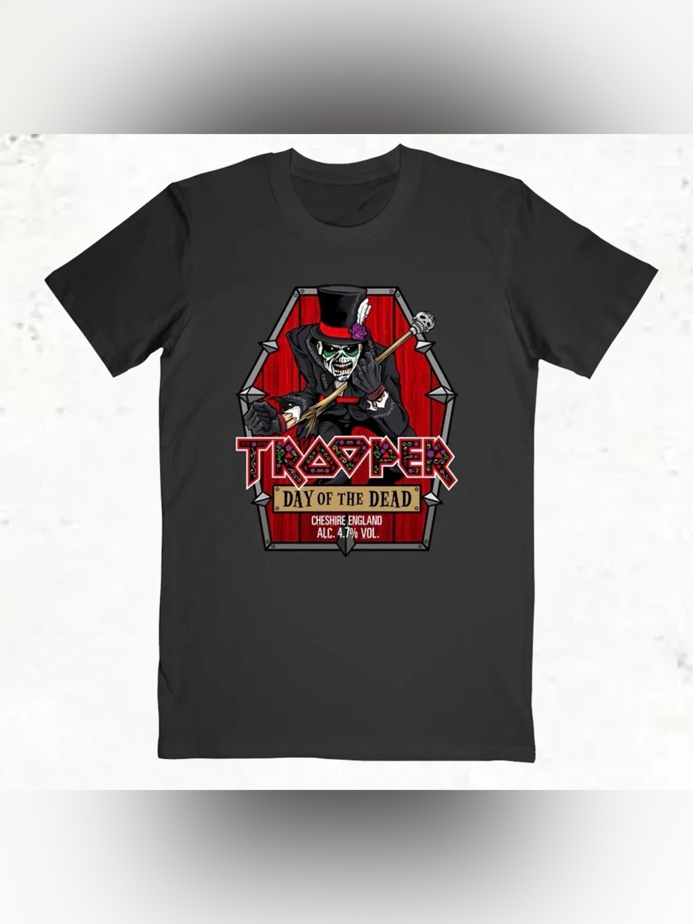 Iron Maiden TROOPER DAY OF THE DEAD TEE Limited Edition Size XL
